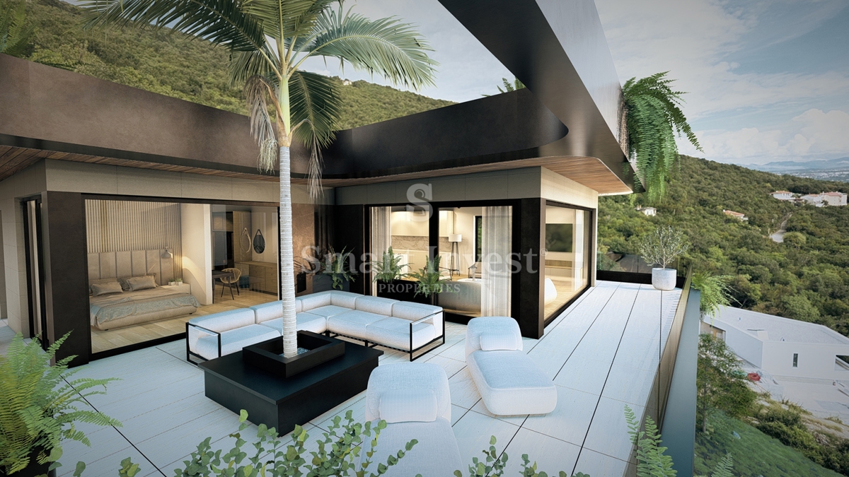 IČIĆI, attico con terrazza sul tetto e piscina privata