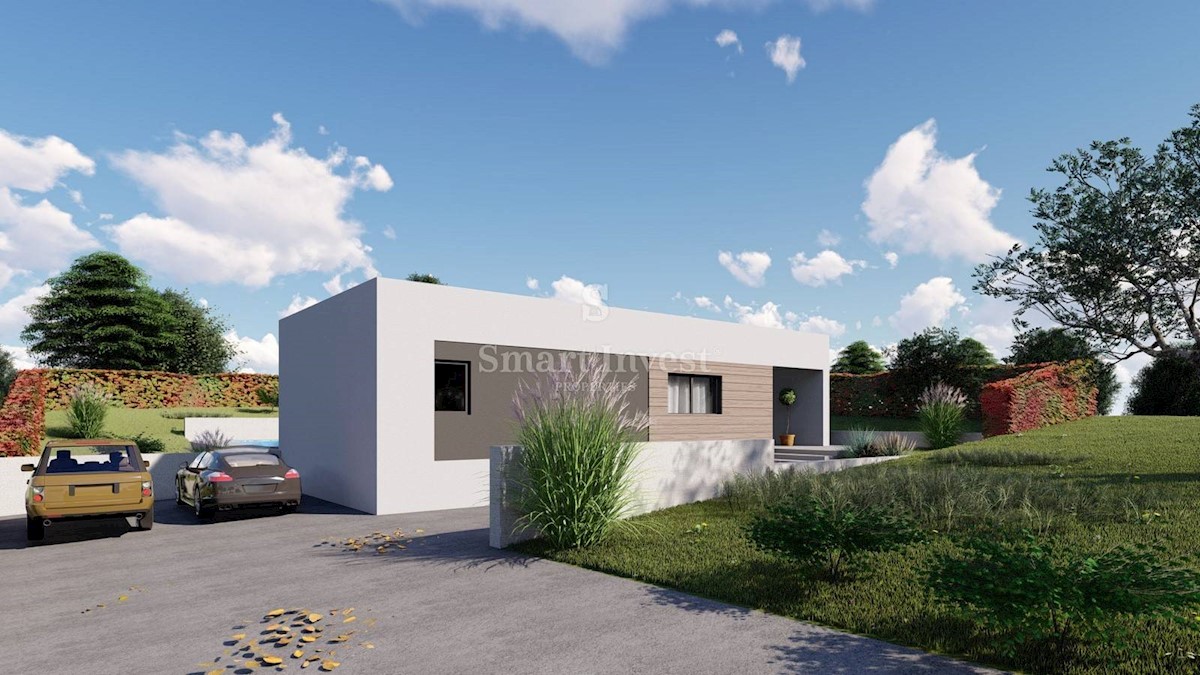 ISTRIA - LABIN, Modern house with pool, under construction, for sale