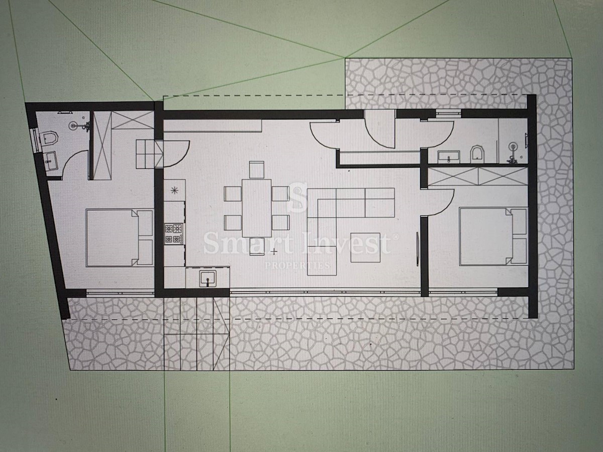 LOVRAN, Casa di 58 m2 con vista mare in una posizione tranquilla