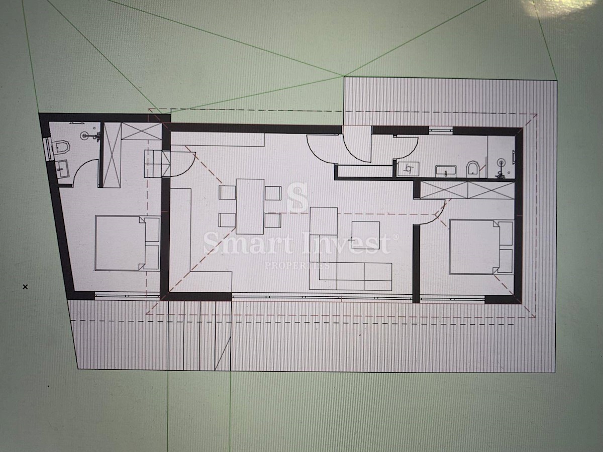 LOVRAN, Casa di 58 m2 con vista mare in una posizione tranquilla