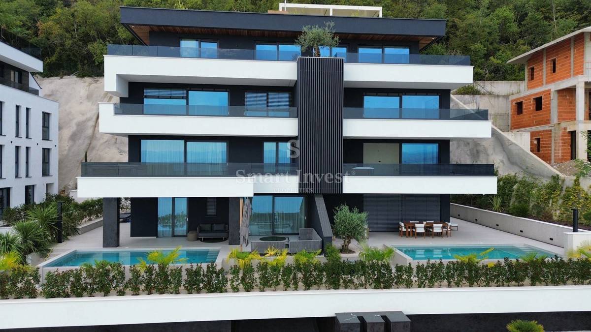 OPATIJA, Appartamento di lusso con vista mare e garage 