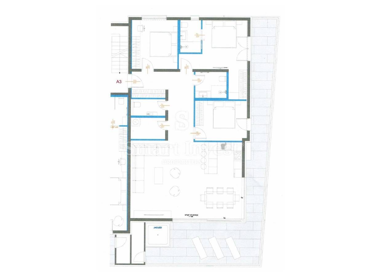 OPATIJA, Appartamento di lusso con vista mare e garage 