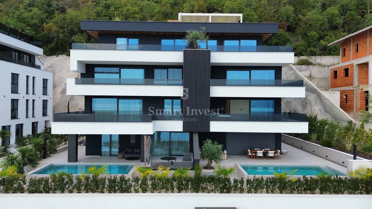 OPATIJA, Appartamento di lusso con vista mare e garage 
