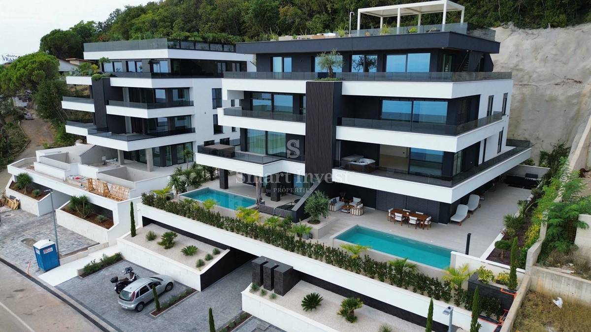 OPATIJA, Appartamento di lusso con vista mare e garage 