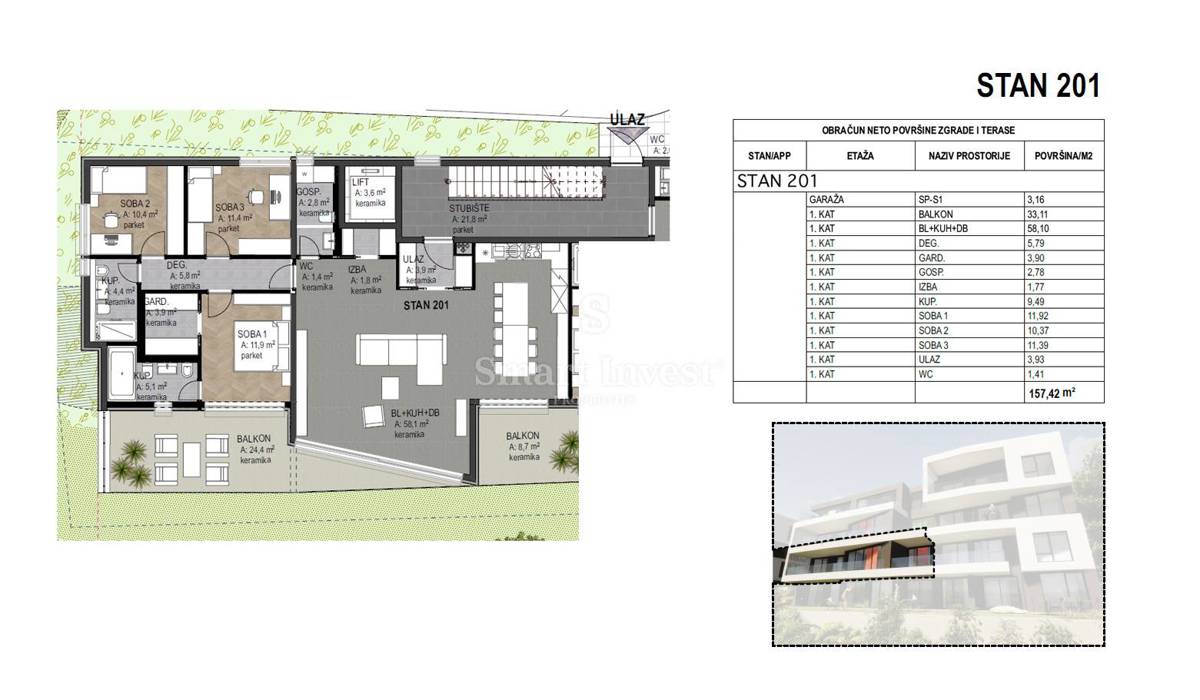 ABBAZIA, Nuovo appartamento con 3 camere da letto con vista mare e garage