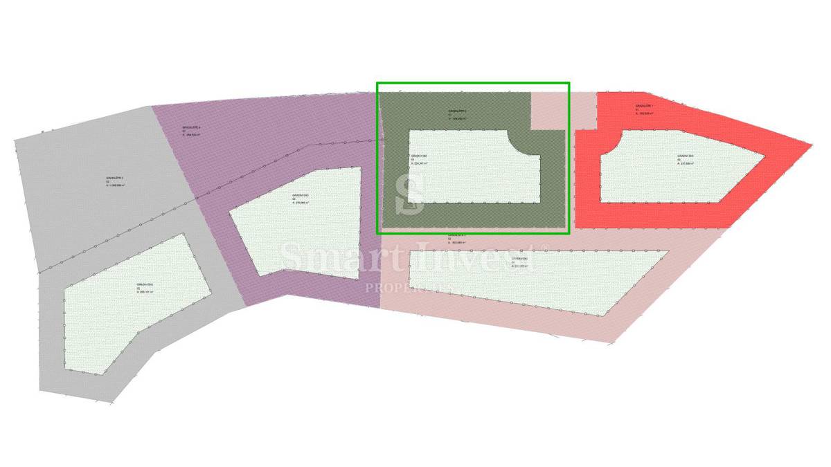 MOŠĆENIČKA DRAGA, land plot of 594 m2 for building a villa near the sea