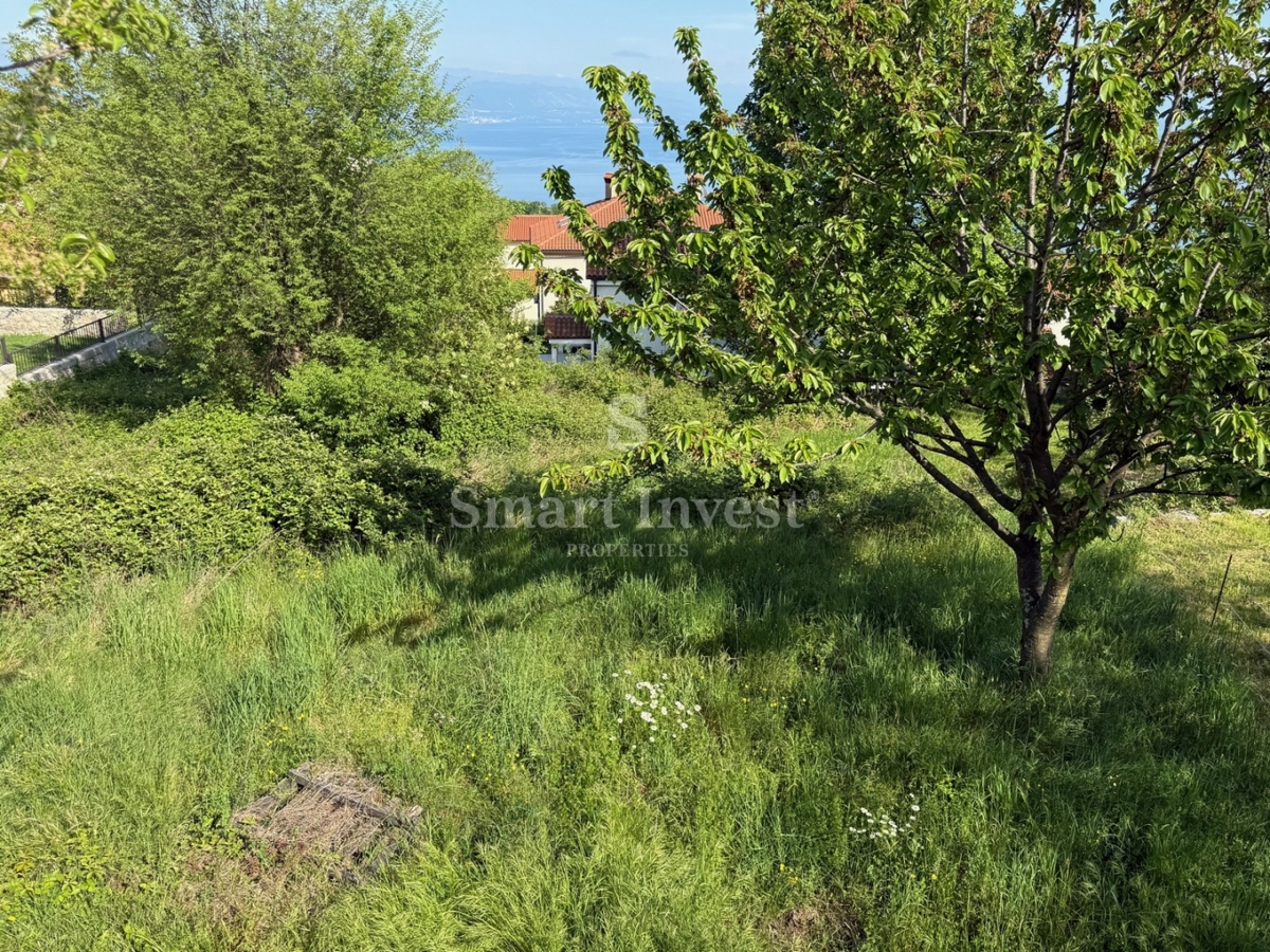 IČIĆI - POLJANE, terreno edificabile con splendida vista mare