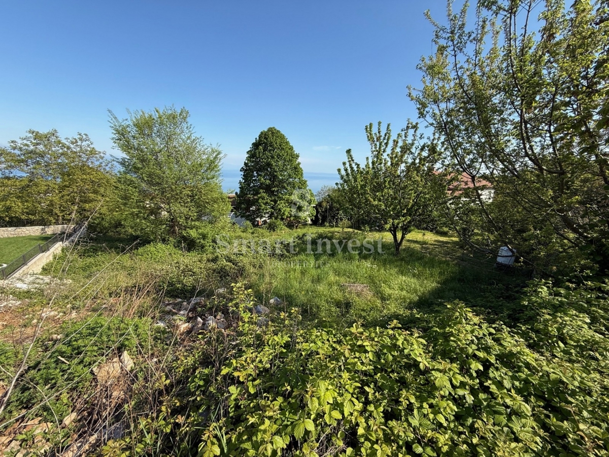 IČIĆI - POLJANE, terreno edificabile con splendida vista mare