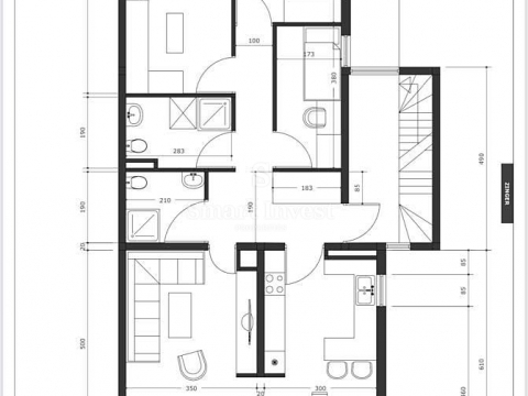 Appartamento Banderovo, Rijeka, 106m2