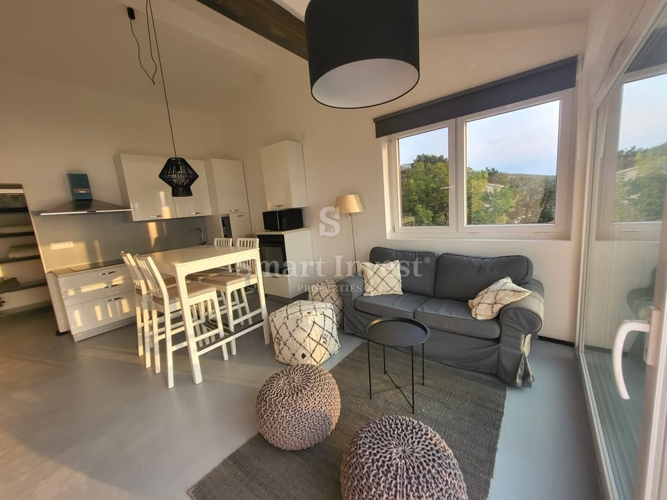 ISTRIA - VICINANZE DI LABIN, casa recentemente ristrutturata con 2 appartamenti e splendida vista mare