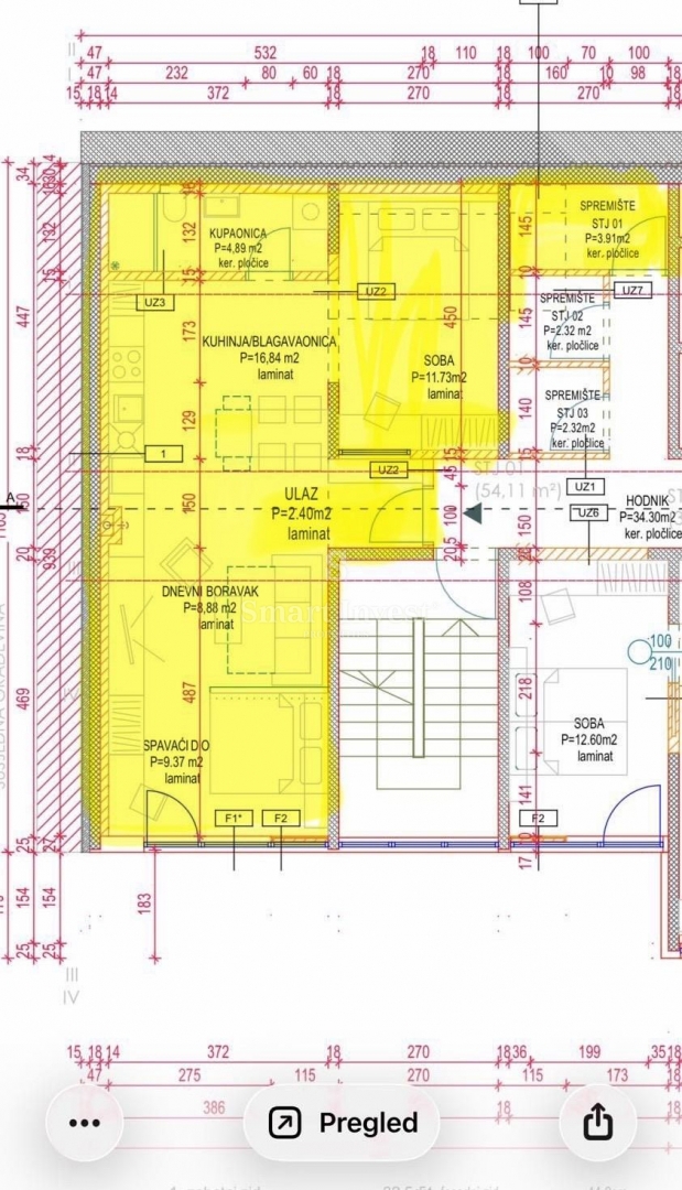 Appartamento Belveder, Rijeka, 58m2