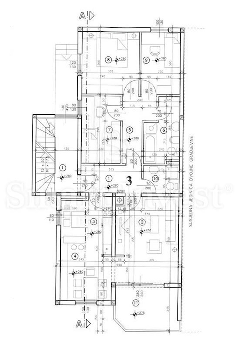 RIJEKA - BANDEROVO, NEW 3-BEDROOMS FLAT, with beautiful sea view