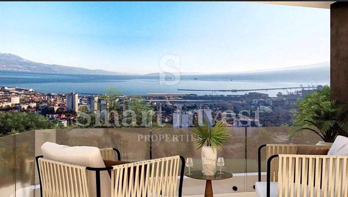 RIJEKA - BANDEROVO, NEW 3-BEDROOMS FLAT, with beautiful sea view