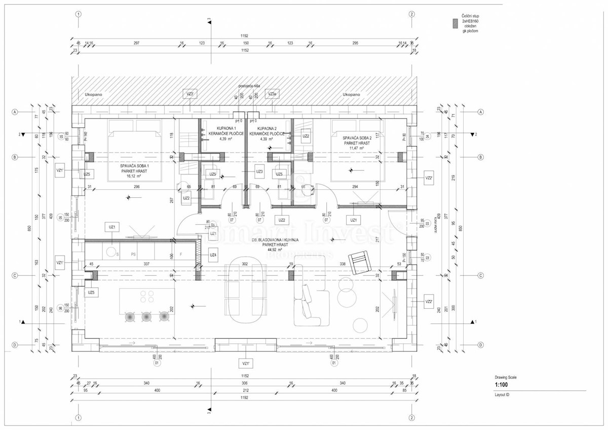 Appartamento Volosko, Opatija, 120m2