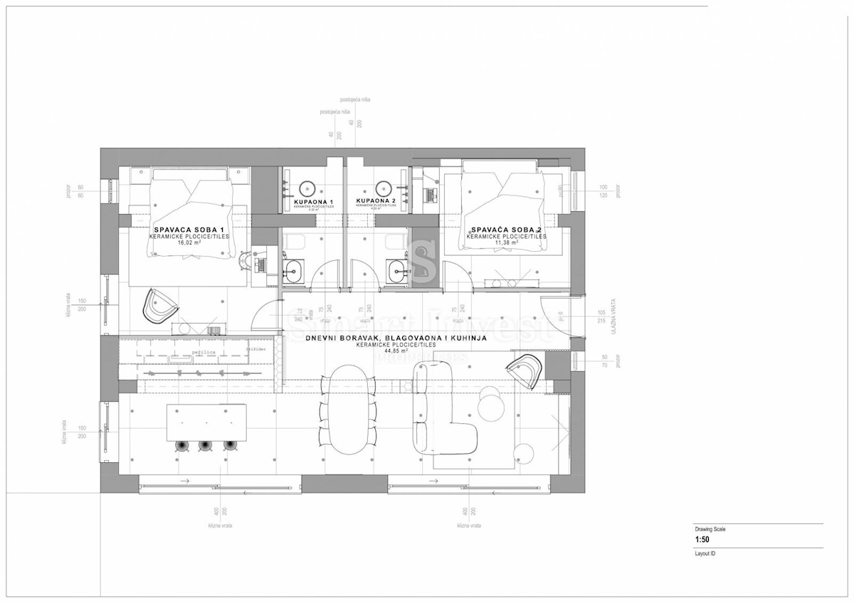 Appartamento Volosko, Opatija, 120m2