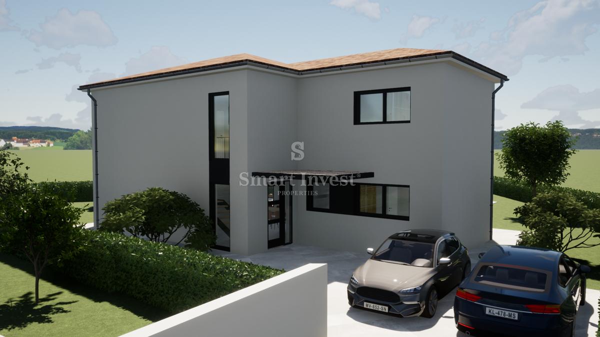 ISTRIA - PARENZO, Villa moderna in stile istriano in costruzione, in vendita