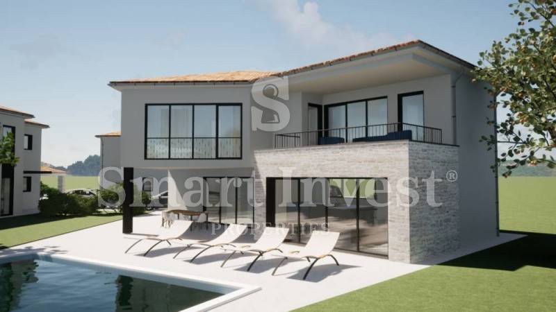 ISTRIA - PARENZO, Villa moderna in stile istriano in costruzione, in vendita