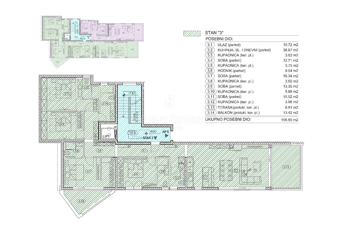 Appartamento Opatija, 65,02m2