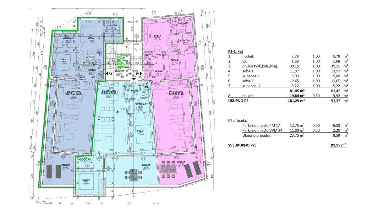 ABBAZIA, appartamento trilocale con vista mare e piscina comune