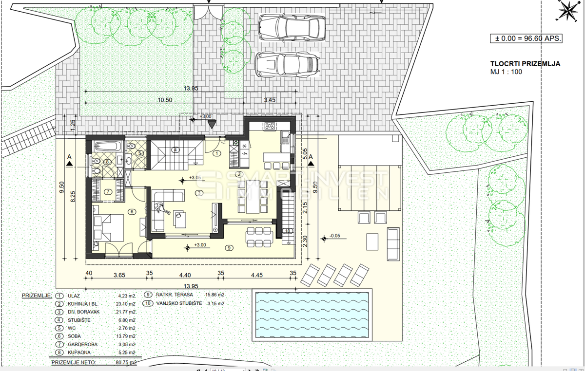 IČiĆI - POLJANE, terreno edificabile di 978 m2