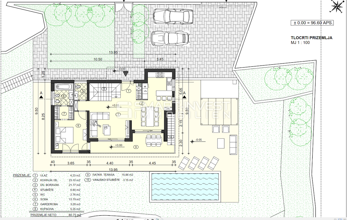 IČiĆI - POLJANE, terreno edificabile di 978 m2