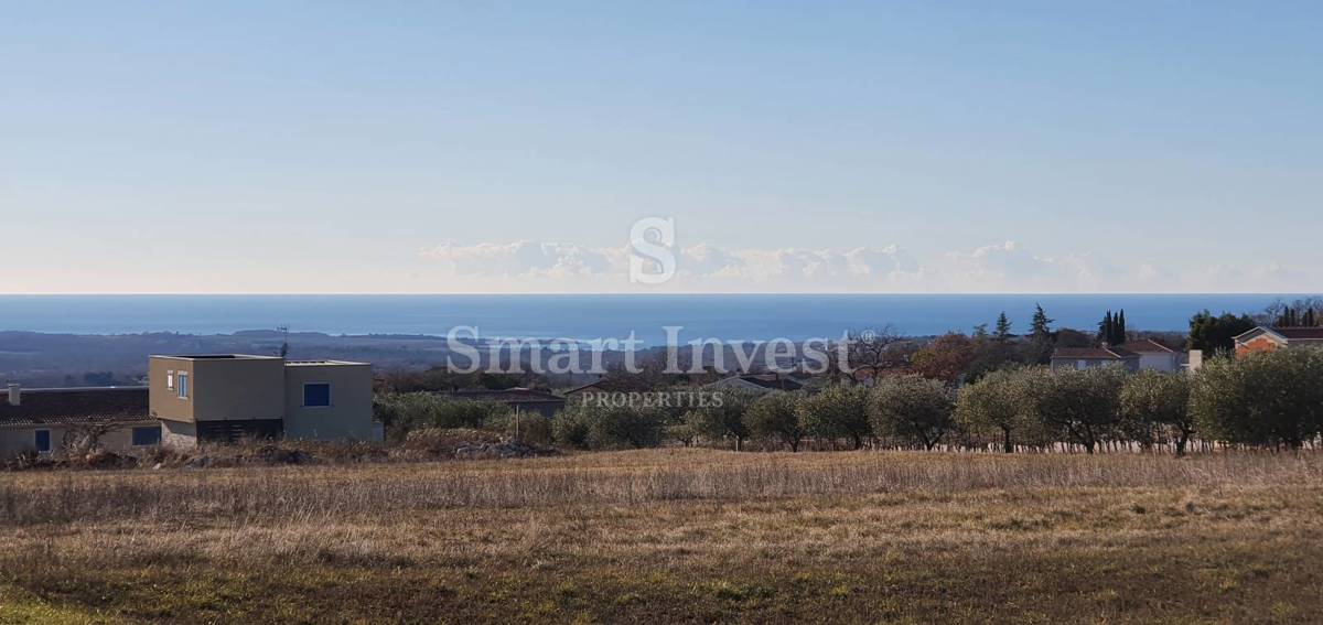 ISTRIA - PARENZO, terreno con permesso di costruzione per villa con vista mare, piscina e sauna