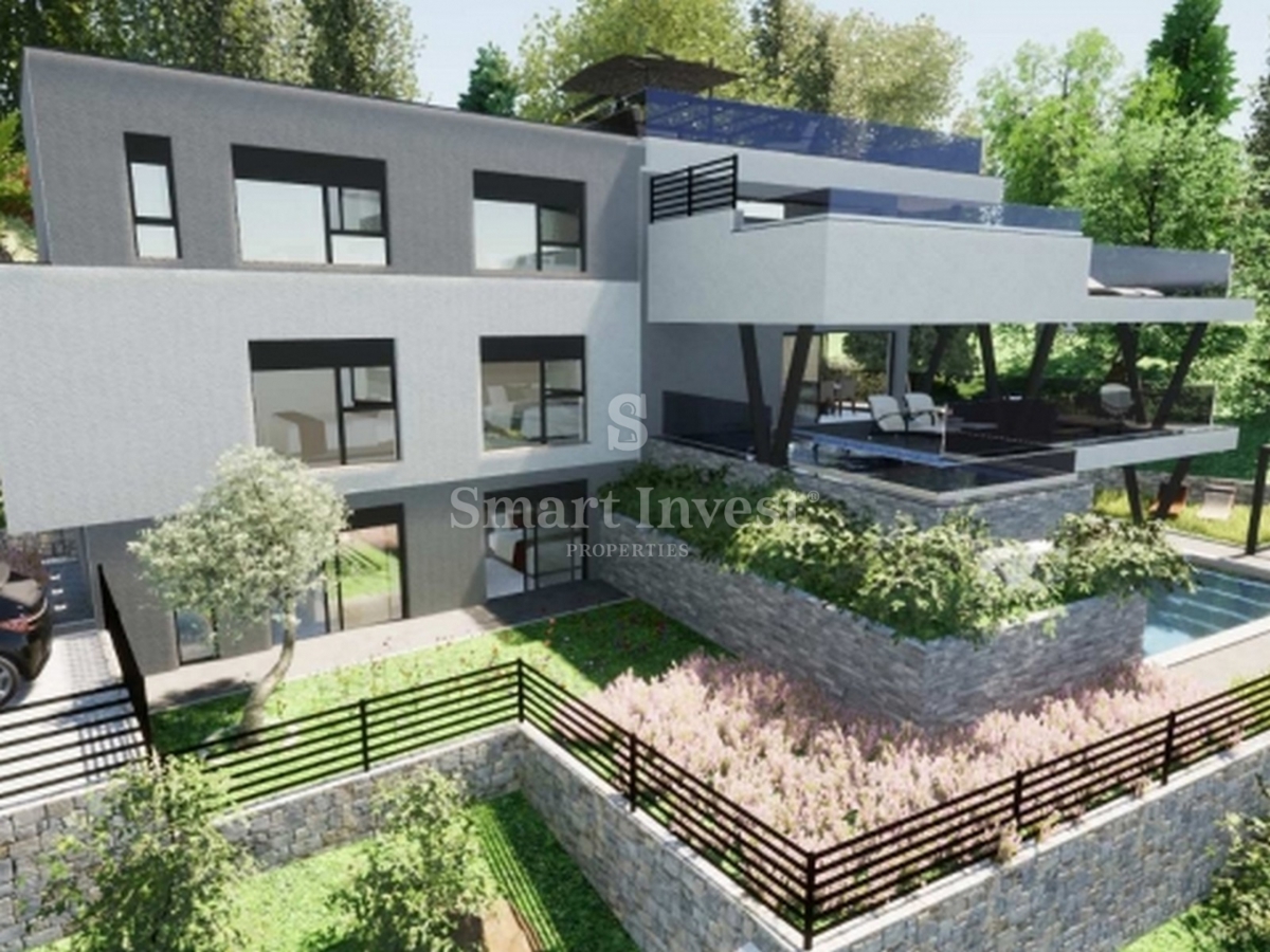 FIUME - PULAC, appartamento di lusso con piscina e vista mare!