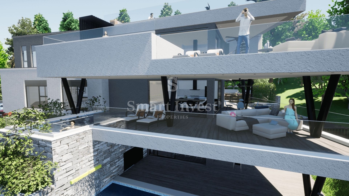 FIUME - PULAC, appartamento di lusso con piscina e vista mare!