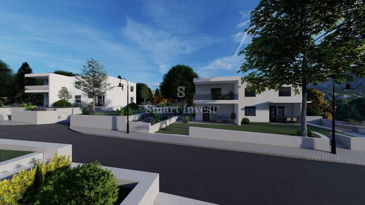 KASTAV, nuovo appartamento bilocale con garage e giardino