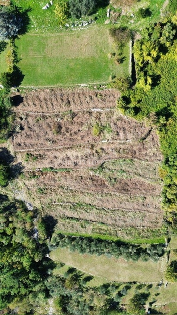 IČIĆI - POLJANE, terreno con permesso di costruzione per 3 ville con piscina
