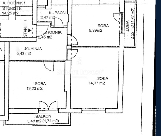 Appartamento Lovran, 53m2