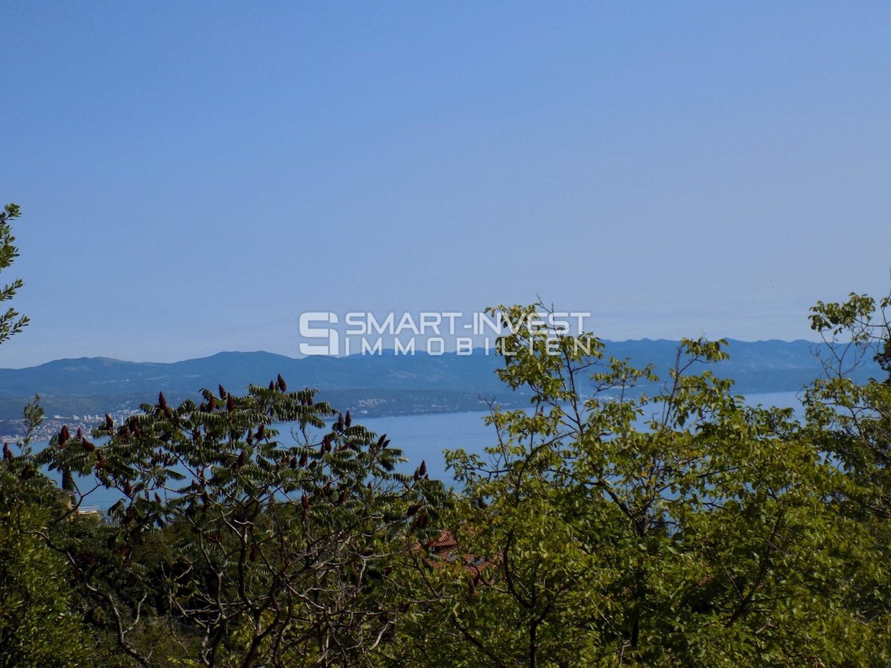 OPATIJA - IČIĆI, Building land plot of 1400 m2 with a sea view