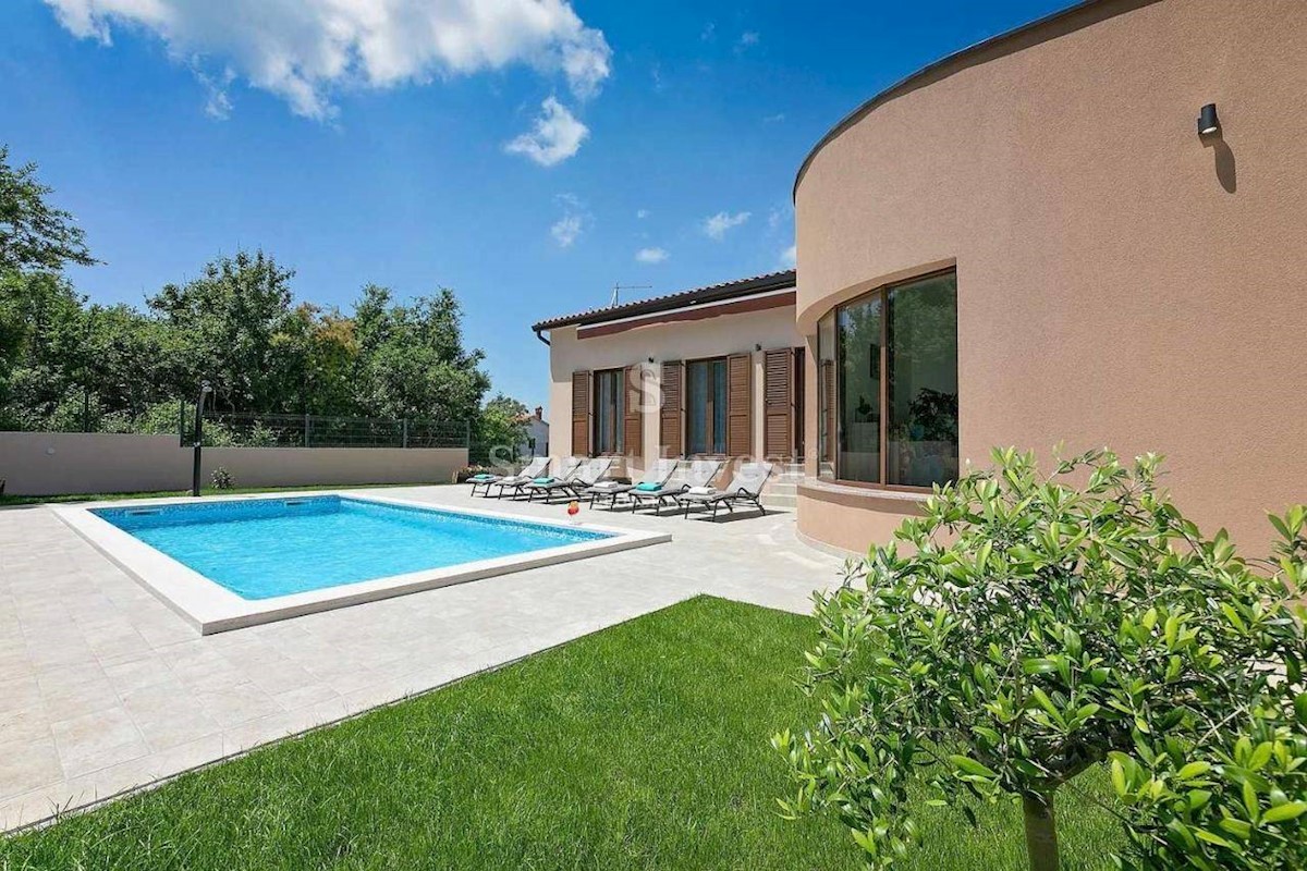 ISTRIA, LABIN - RABAC, NEW VILLA WITH POOL, 5 km TO THE SEA