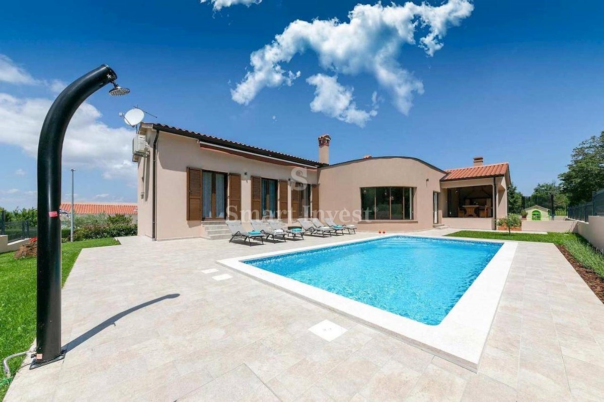 ISTRIA, LABIN - RABAC, NEW VILLA WITH POOL, 5 km TO THE SEA