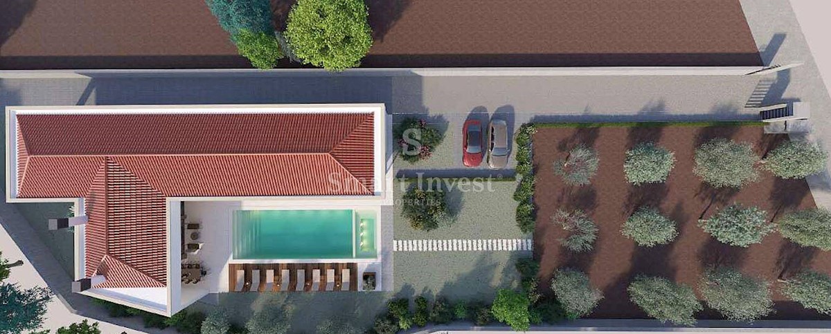 ISTRIA – ŠIŠAN, Villa moderna con piscina e uliveto, in vendita