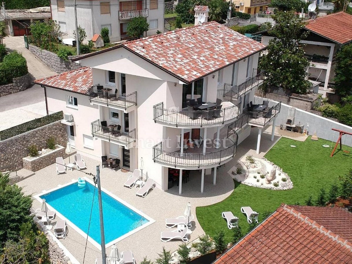 ABBAZIA - IKA, bellissima villa con piscina e vista mare