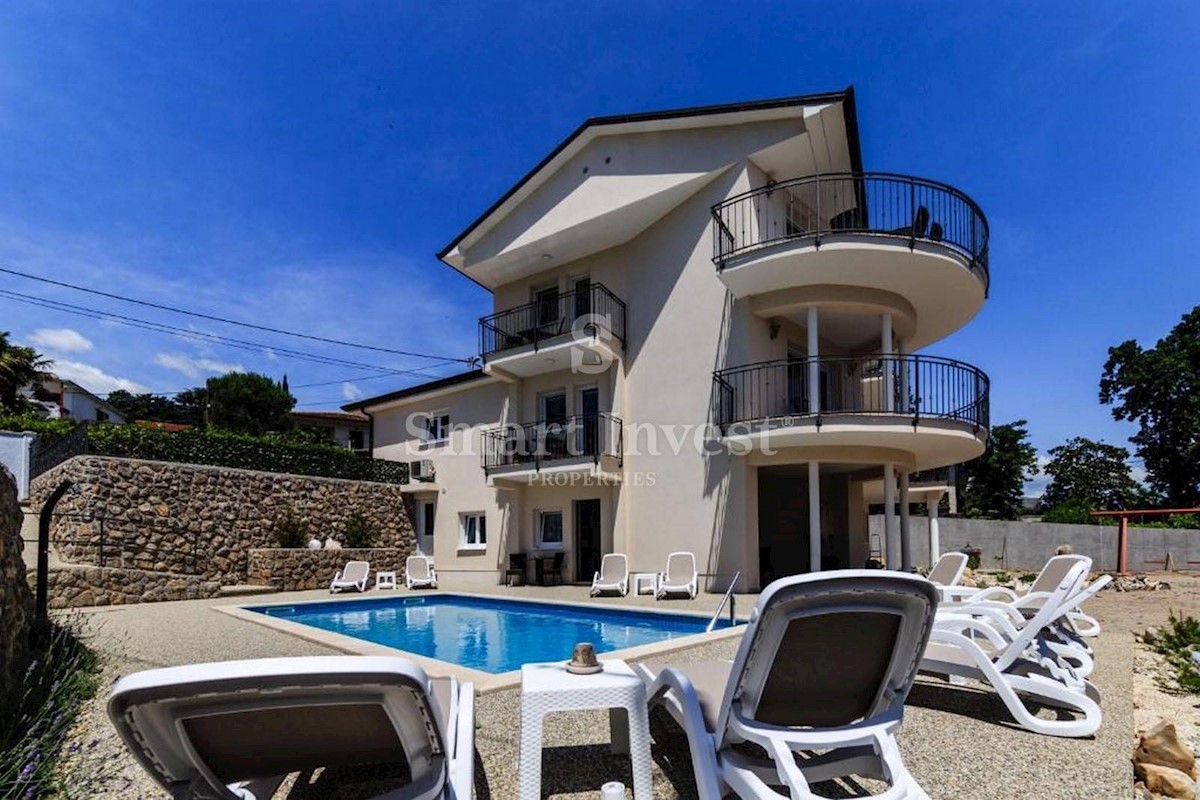 ABBAZIA - IKA, bellissima villa con piscina e vista mare