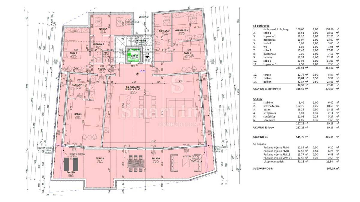 ABBAZIA, lussuoso attico con piscina e vista panoramica sul mare