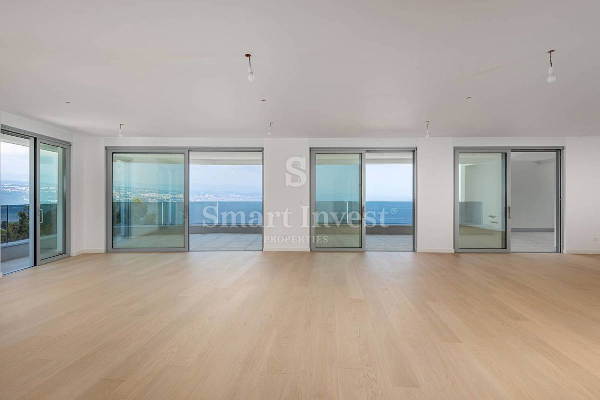 ABBAZIA, lussuoso attico con piscina e vista panoramica sul mare