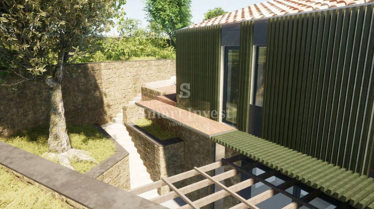 ISTRA - LABIN, terreno edificabile con progetto concettuale