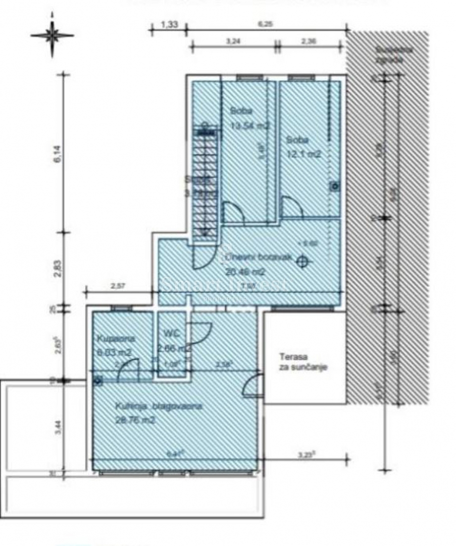 Appartamento Duga Uvala, Marčana, 87m2