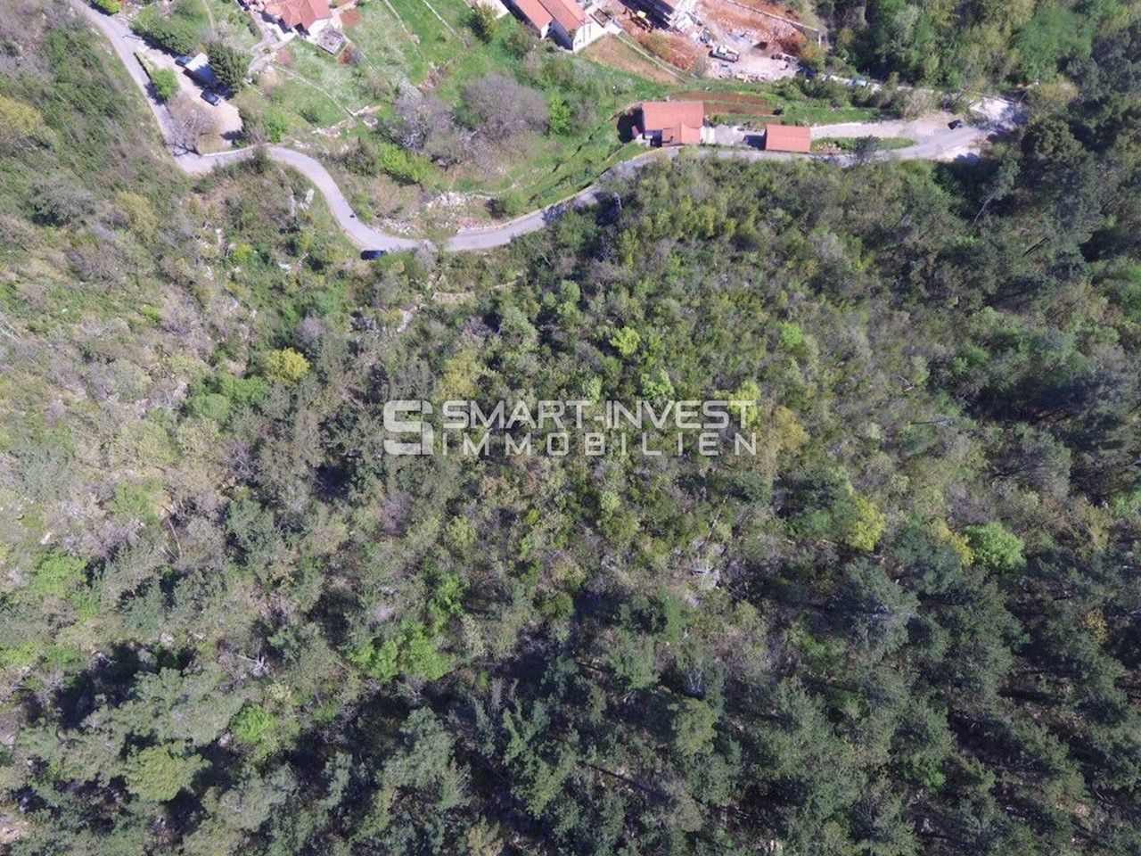 LOVRAN - LIGANJ, Building land plot of 1362 m2 with beautiful sea view