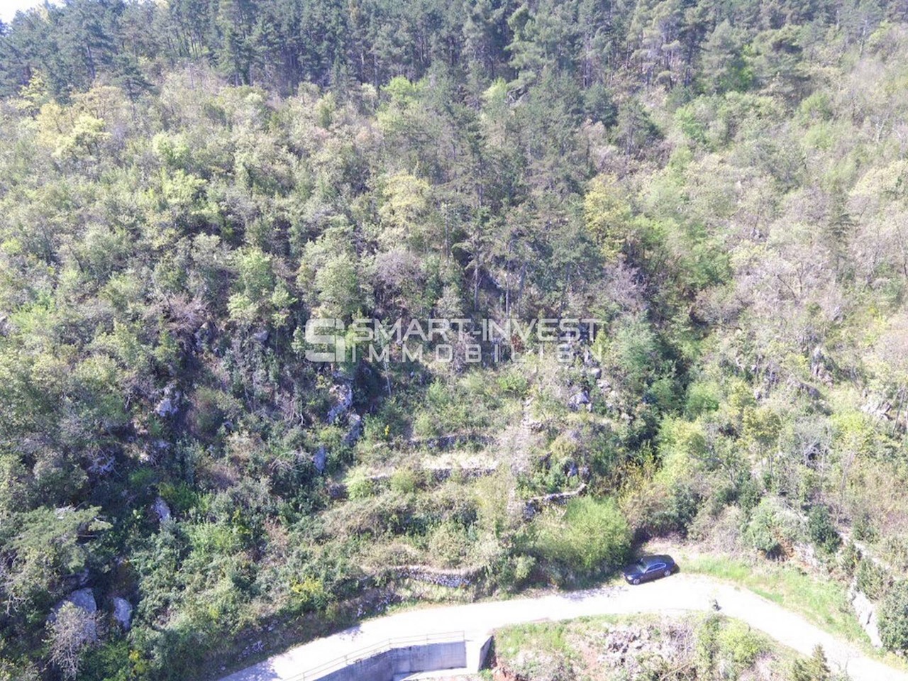 LOVRAN - LIGANJ, Building land plot of 1362 m2 with beautiful sea view