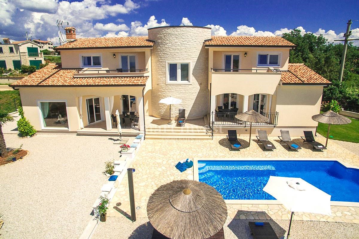 POREČ vicinity, LUXURY VILLA WITH POOL AND SEA VIEW