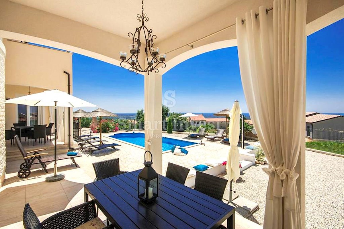 POREČ vicinity, LUXURY VILLA WITH POOL AND SEA VIEW