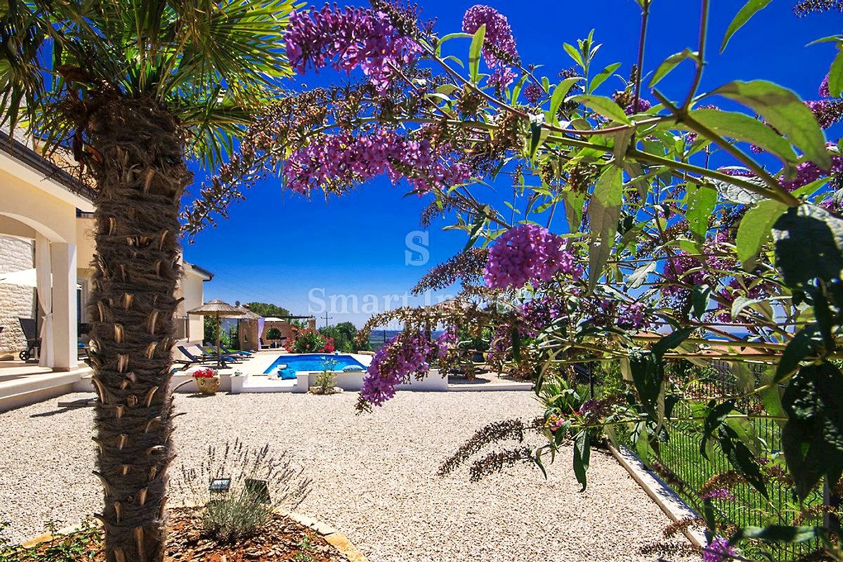 POREČ vicinity, LUXURY VILLA WITH POOL AND SEA VIEW