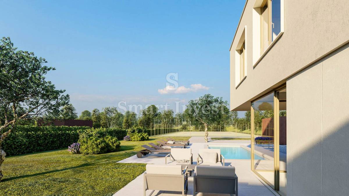 ISTRIA - LABIN, villa moderna con piscina e ampio giardino 