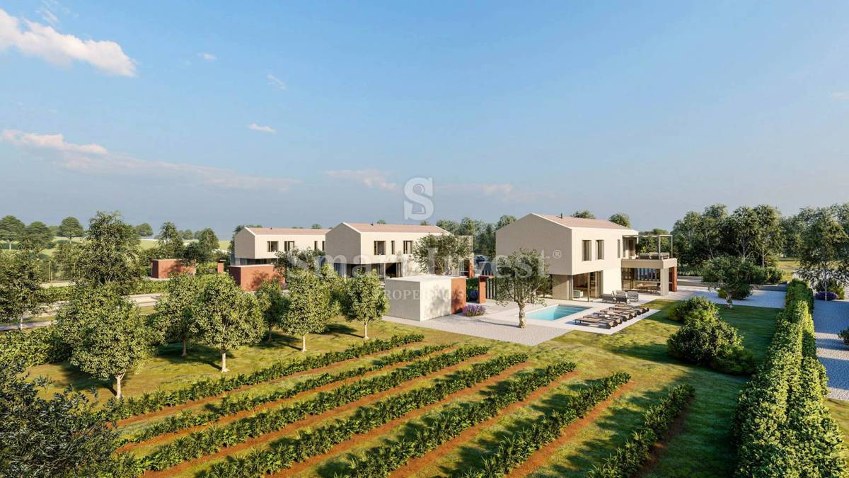 ISTRIA - LABIN, villa moderna con piscina e ampio giardino 