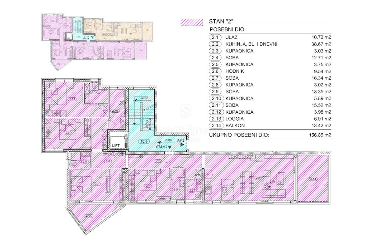 Appartamento Opatija, 65,02m2