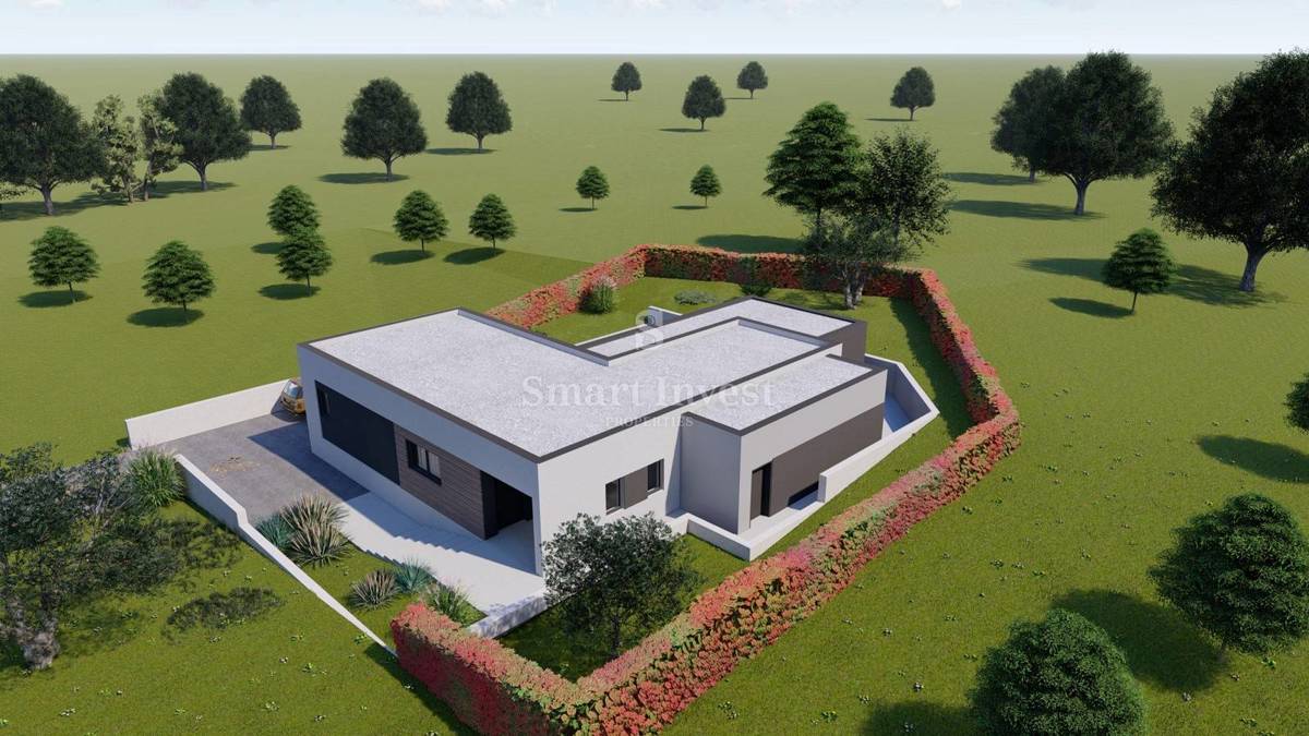 ISTRIA - LABIN, terreno con progetto e permesso di costruire